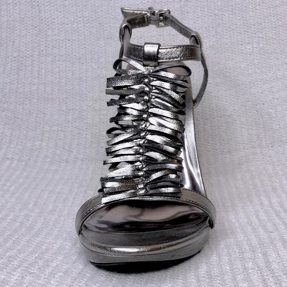 Metallic Gunmetal Heels